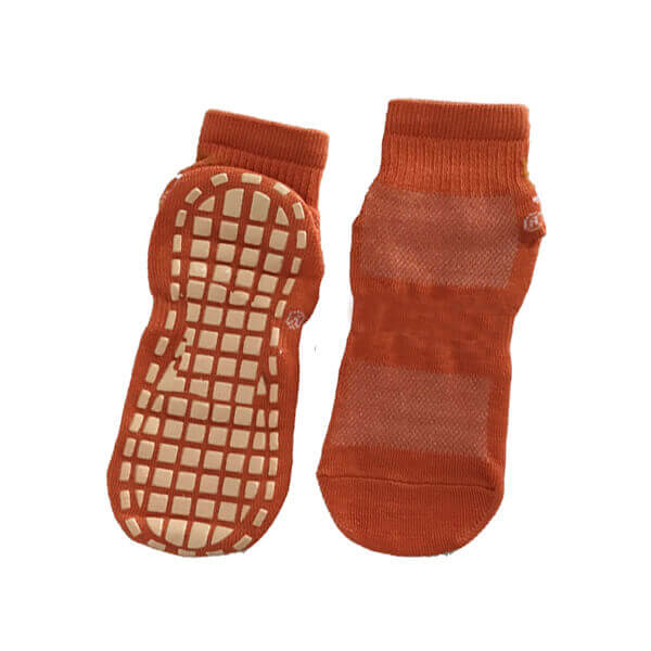 Mens Trampoline Jump Socks with Airflow and Checked Grips 