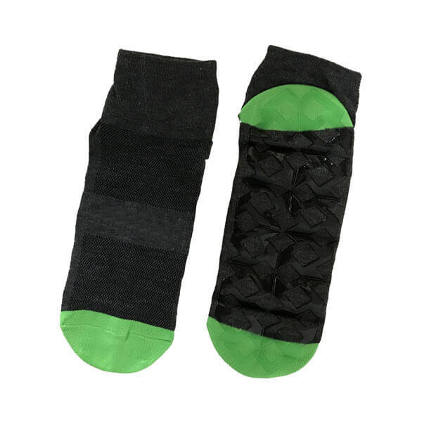 Mesh Custom Trampoline Jump Socks with Checked Grippers 