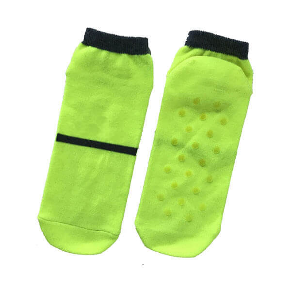 Solid Glow Women Trampoline Jump Socks with Ankle Height