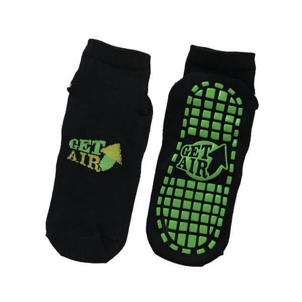Wholesale Solid Non Skid Trampoline Park Socks with Grippers