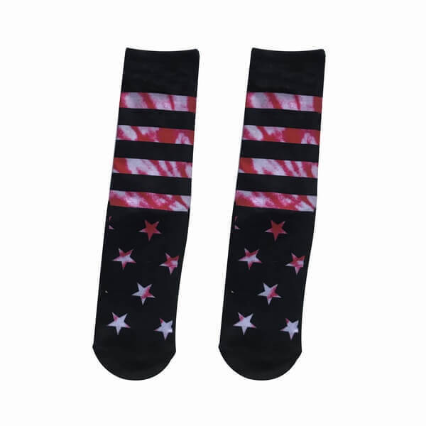 American Non Slip Trampoline Park Socks with Stripes and Stars