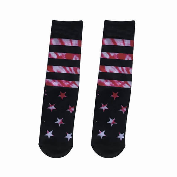 American Non Slip Trampoline Park Socks with Stripes and Stars 