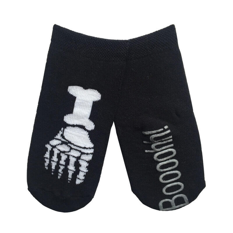 Fun Solid Colour Non Slip Play Centre Socks with Skeleton Claws