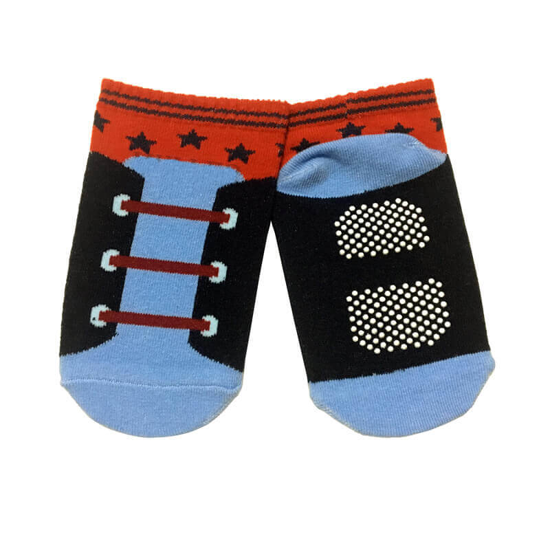 Kids Indoor Play Centre Socks Like Shoes with Stars on Cuffs 